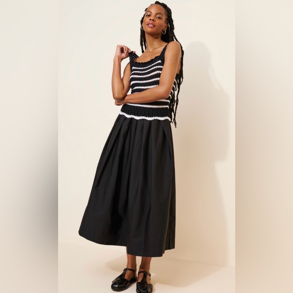 Madewell Crochet Knit Mix Media Maxi Dress size M